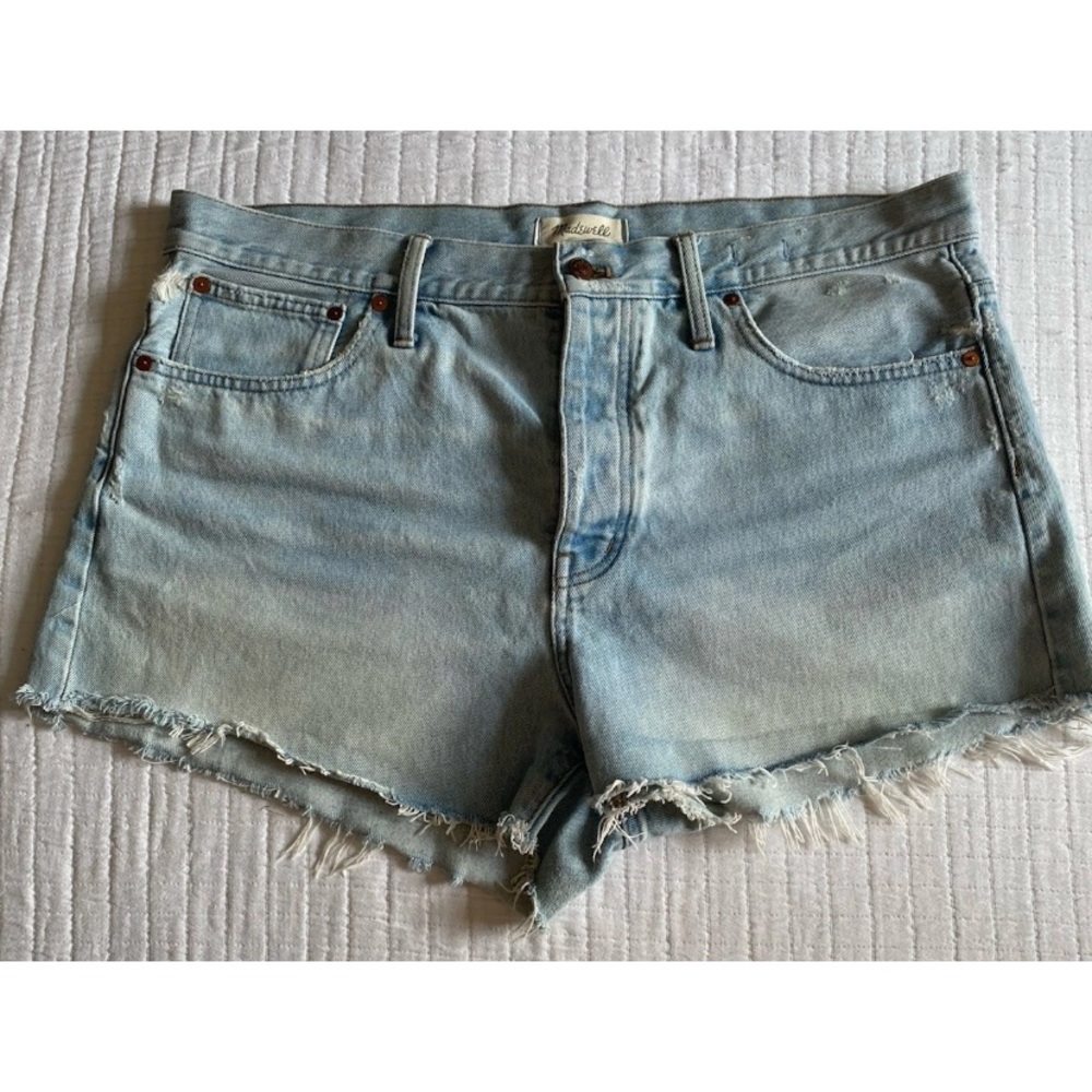 Madewell Relaxed Denim Shorts women’s size 32 wash blue